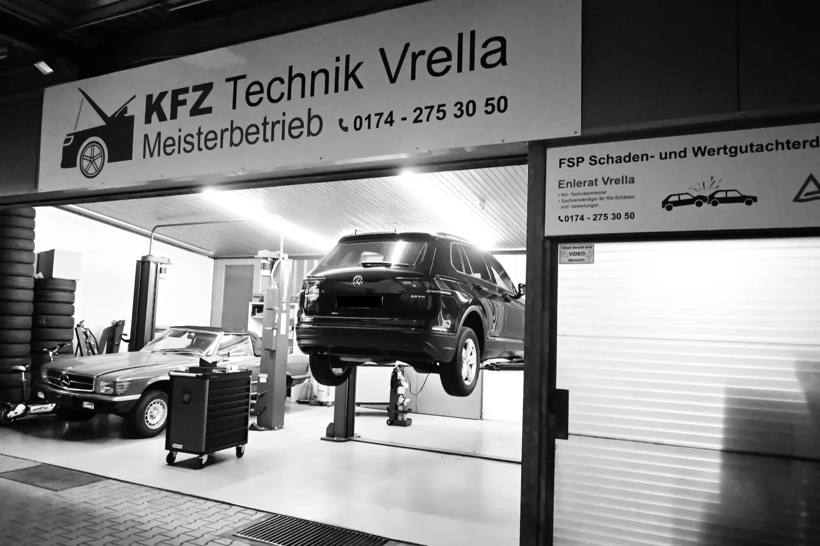 KFZ Technik Vrella – Werkstatt mit Hebebühne
